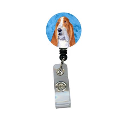 Teacher&Aposs Aid Basset Hound Retractable Badge Reel Or Id Holder With Clip TE3466695